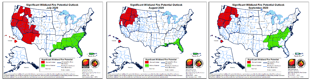 Wildfire forecast